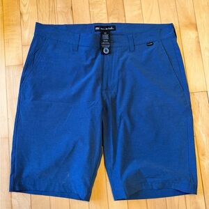 Travis Mathew Deep Blue Flat-Front Performance Shorts